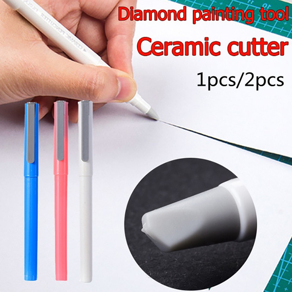 1/2 Pcs Diamond Painting Parchment Paper Cutter Ceramic Blade To Cut The  Cover Perfectly Painting with Diamonds Tools Accessories